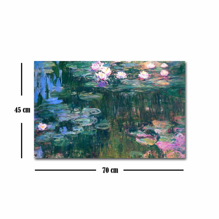 Wallity Cuadro Decorativo Claude Monet en Lienzo de Ante 45 x 70 cm Wallity Cuadro Decorativo Claude Monet en Lienzo de Ante 45 x 70 cm